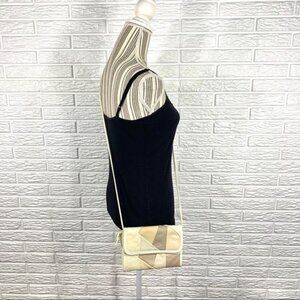 Vintage Leather Paneled Crossbody Bag